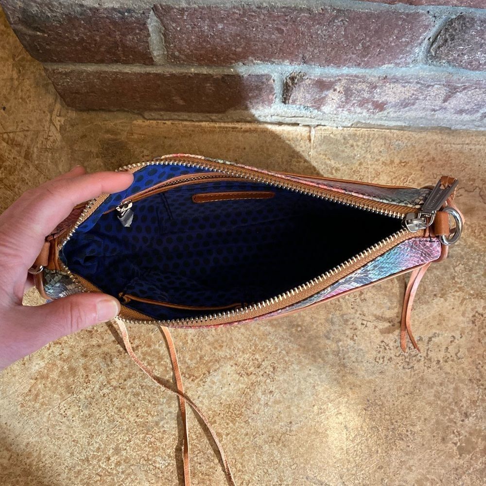 RARE Rebecca Minkoff Multi colored Python Leather… - image 7